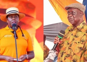 Photo collage of Winnie Odinga and Oburu Odinga