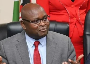 Seth Panyako addressing the media on March 13, 2023.