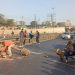 Motorists block Thika Road on Monday, February 1, as Matatu operators' strike begins