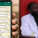 A screengrab of leaked WhatsApp conversation of Prophet Owuor allegedly talking with"God".